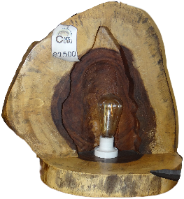 Lámpara Rústica de Madera